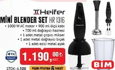 HEİFER HR 1316 MİNİ BLENDER SET HEİFER HR 1316 MİNİ BLENDER SET